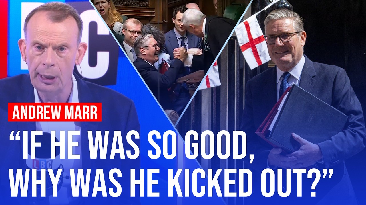 Video thumbnail for Andrew Marr reacts as Starmer receives a standing ovation in final PMQs