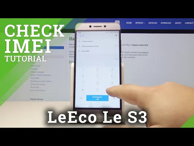 Video thumbnail for How to Locate IMEI Number in LeEco Le S3 - Serial Number