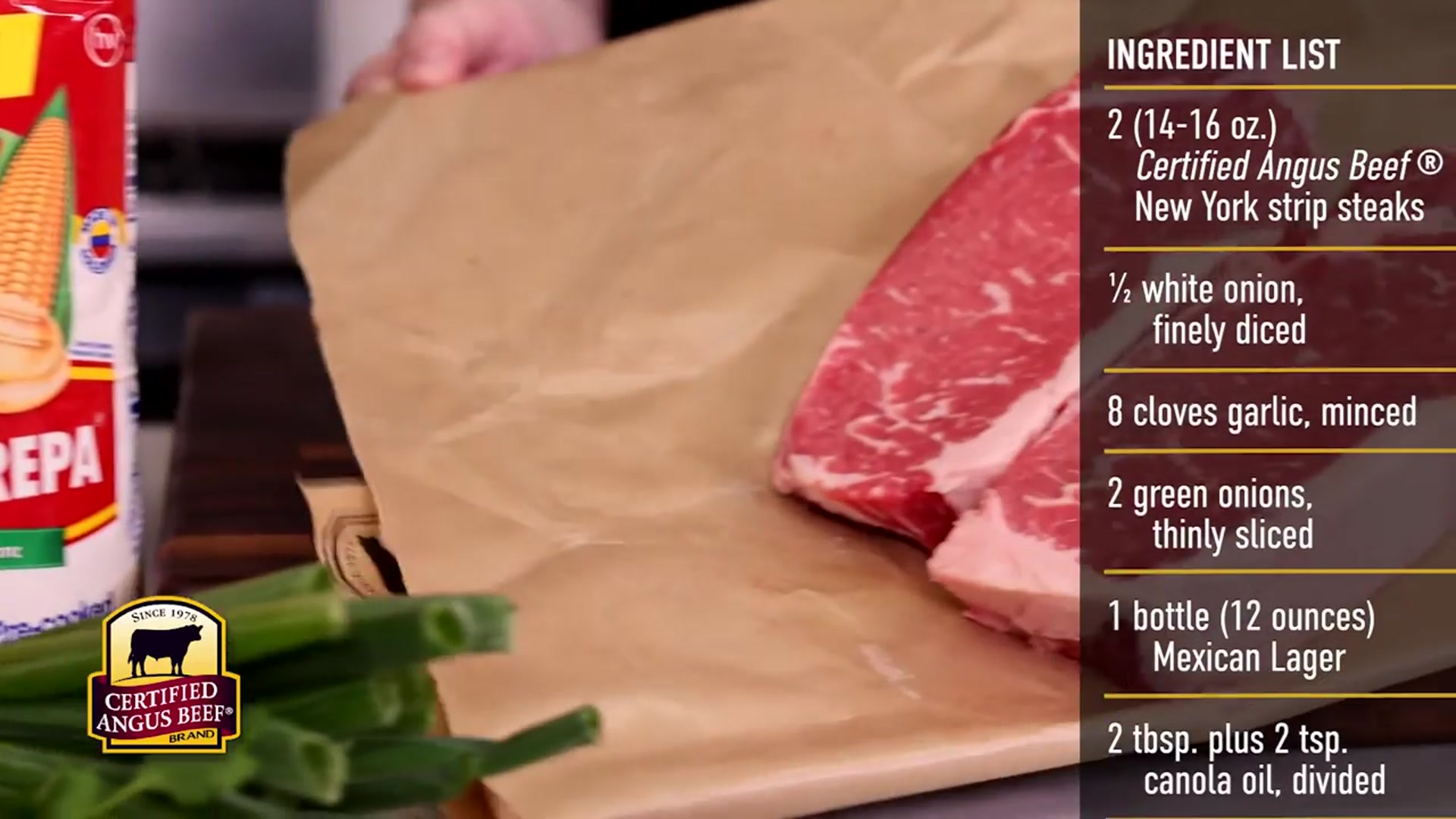 Video thumbnail for Strip Steaks   Arepas Recipe(720P HD)