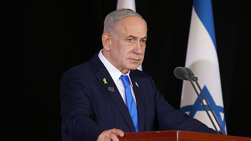 Video thumbnail for Netanyahu orders "powerful strikes" on Gaza threatening fragile ceasefire