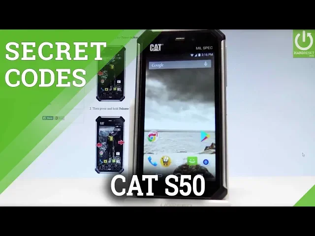 Video thumbnail for CATERPILLAR S50 CODES / Secret Menu / Hidden Mode