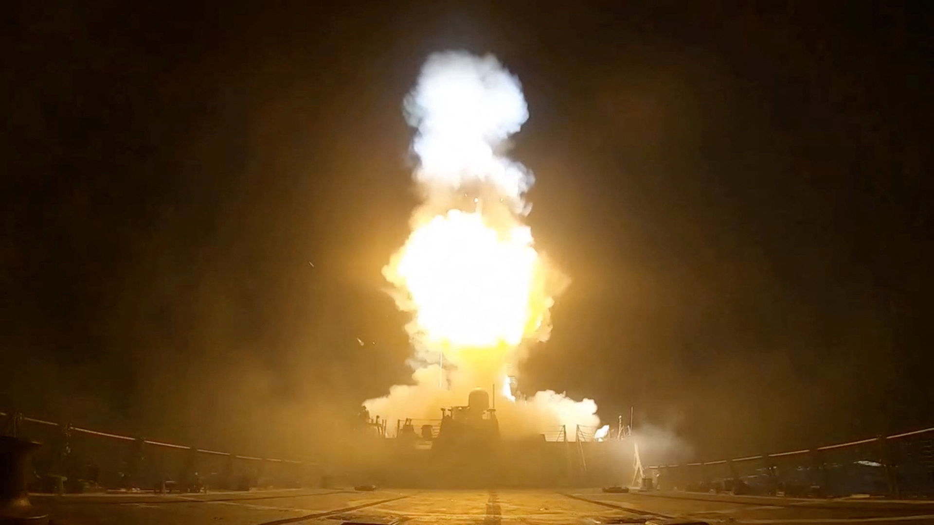 Video thumbnail for US launches more strikes on Iran as Strait of Hormuz standoff deepens