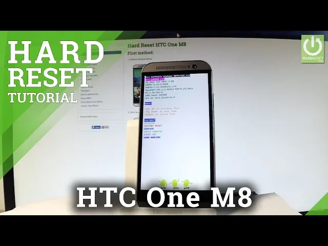 Video thumbnail for How to Hard Reset HTC One M8 - Bypass Screen Lock / Restore