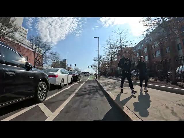 'Video thumbnail for 🚴🏻Brookline Village to Jamaica Plain💥IN LANES💥 BIKE RIDING in Boston scooters ebikes🔥💥'