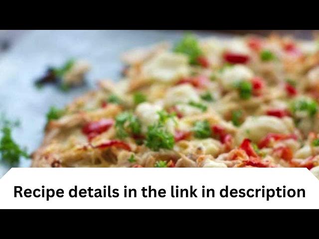 Video thumbnail for Healthy Chicken Alfredo Pizza recipe