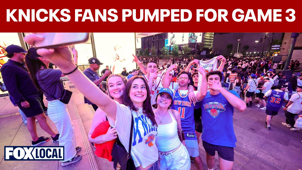 Video thumbnail for Knicks fans pumped for Game 3 of the NBA Finals on Monday night