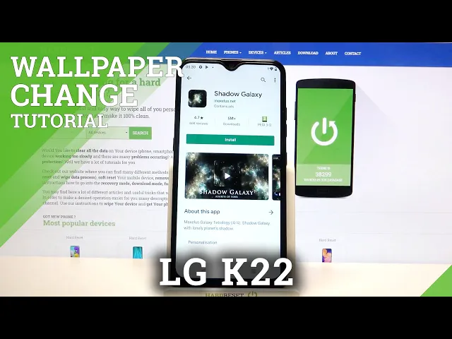 Video thumbnail for How to Download Galaxy Wallpaper on LG K22 – Apply Galaxy Keyboard