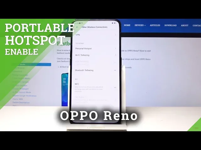 Video thumbnail for How to Enable Portable Hotspot in OPPO Reno - Share Network
