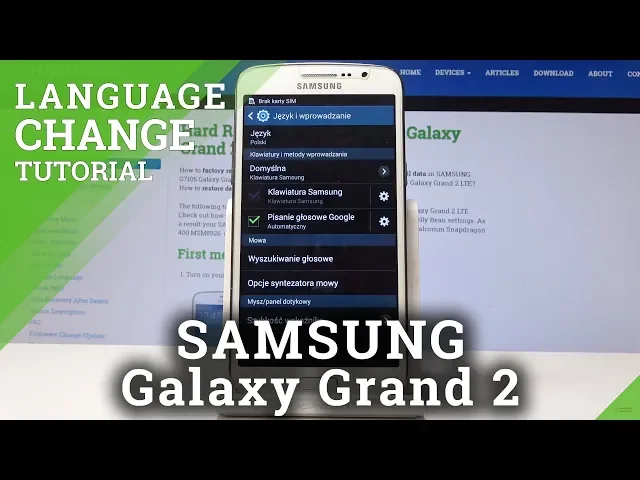 Video thumbnail for How to Change Language in SAMSUNG Galaxy Grand 2 - Language Settings