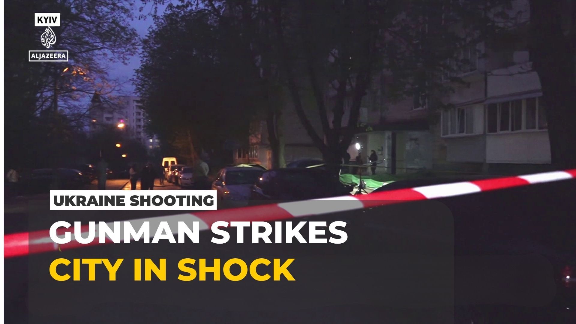 Video thumbnail for Kyiv attack: Gunman opens fire after setting apartment on fire