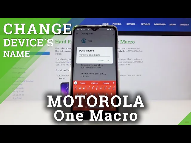Video thumbnail for How to Rename MOTOROLA One Macro – Change Device Name