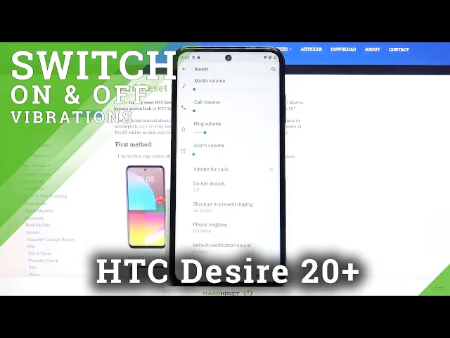 Video thumbnail for HTC Desire 21 Pro and Sound Settings - Vibration Function