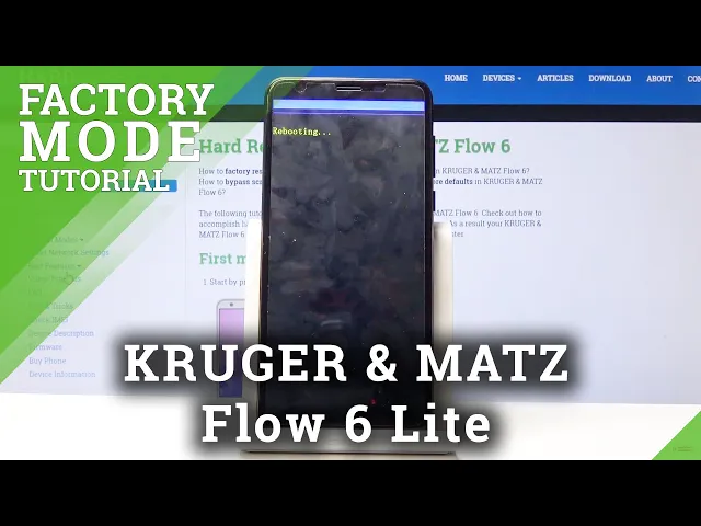 Video thumbnail for How to Use Factory Test Mode in KRUGER & MATZ Flow 6 - Open Factory Mode