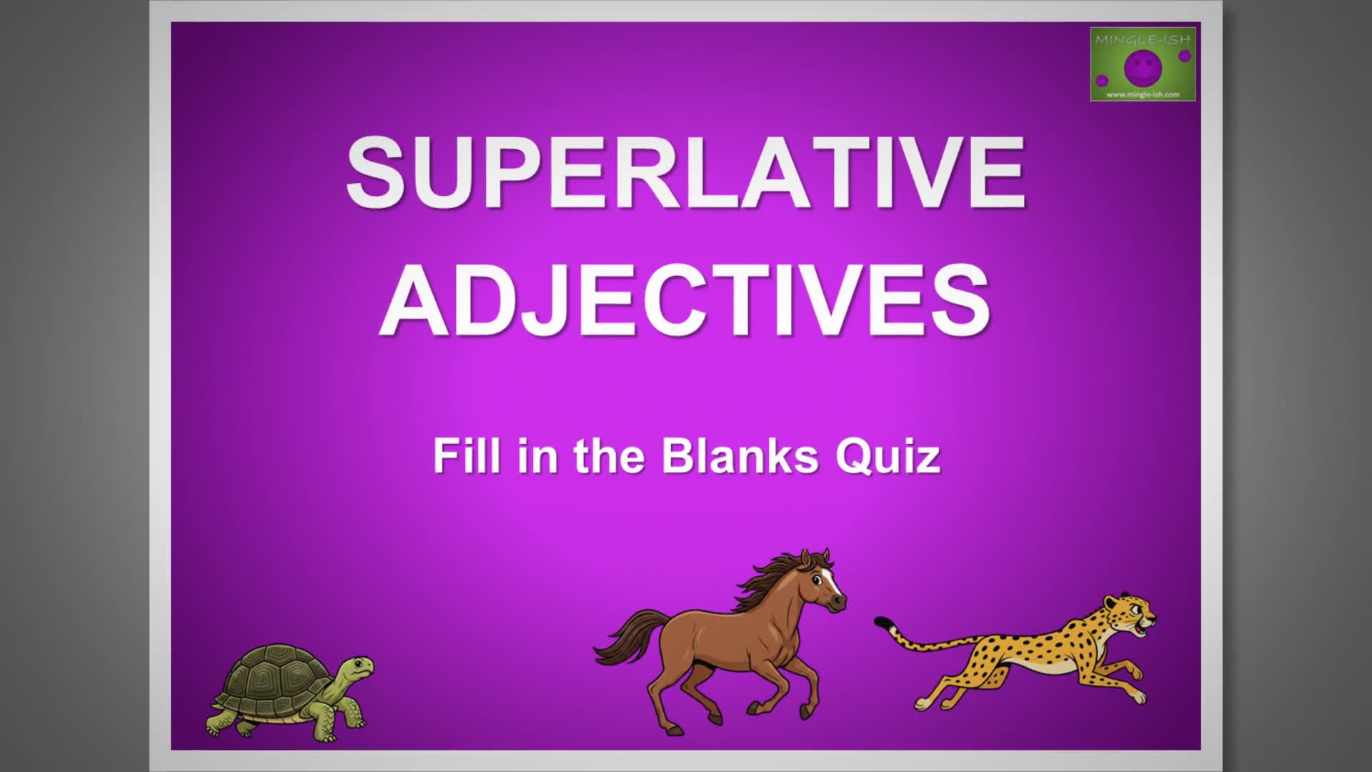 Video thumbnail for Superlative adjectives - Grammar quiz #2