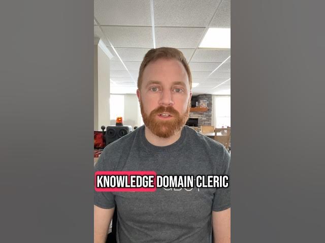 Video thumbnail for Knowledge Domain Cleric is back in #UnearthedArcana! What do you think of the changes? #dnd #dnd5e