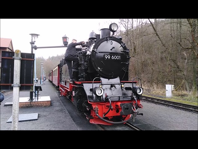 Video thumbnail for HSB Harzer Schmalspurbahn, Lok 996001 mit einem Personenzug Einfahrt in Alexisbad