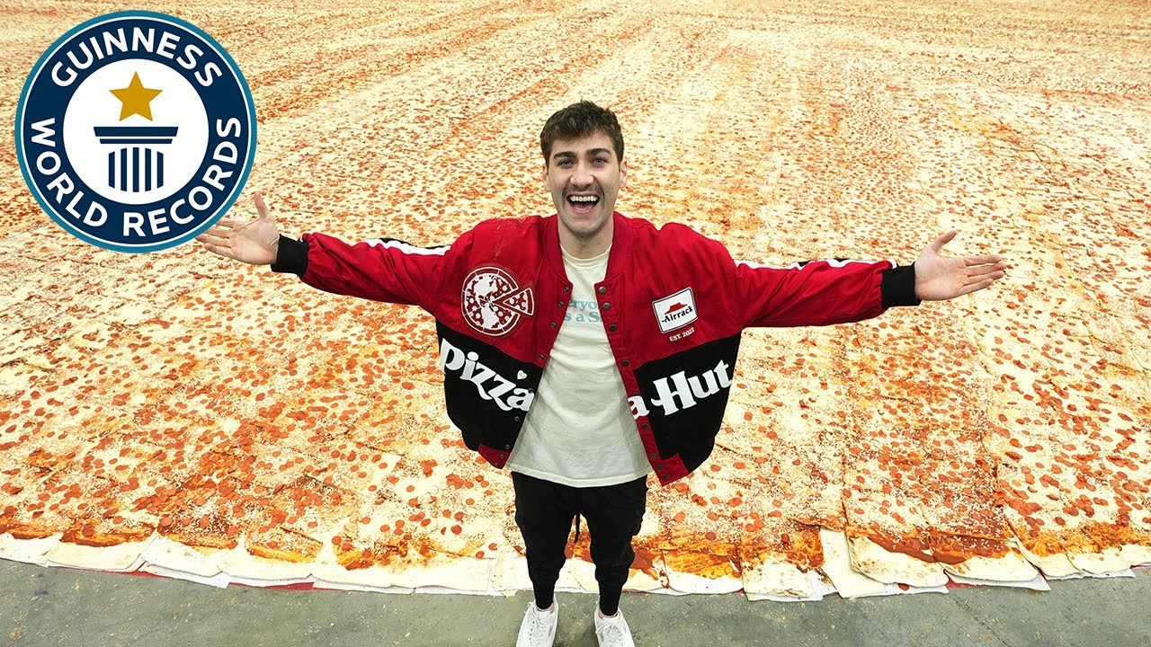 'Video thumbnail for Largest Pizza - Guinness World Records'