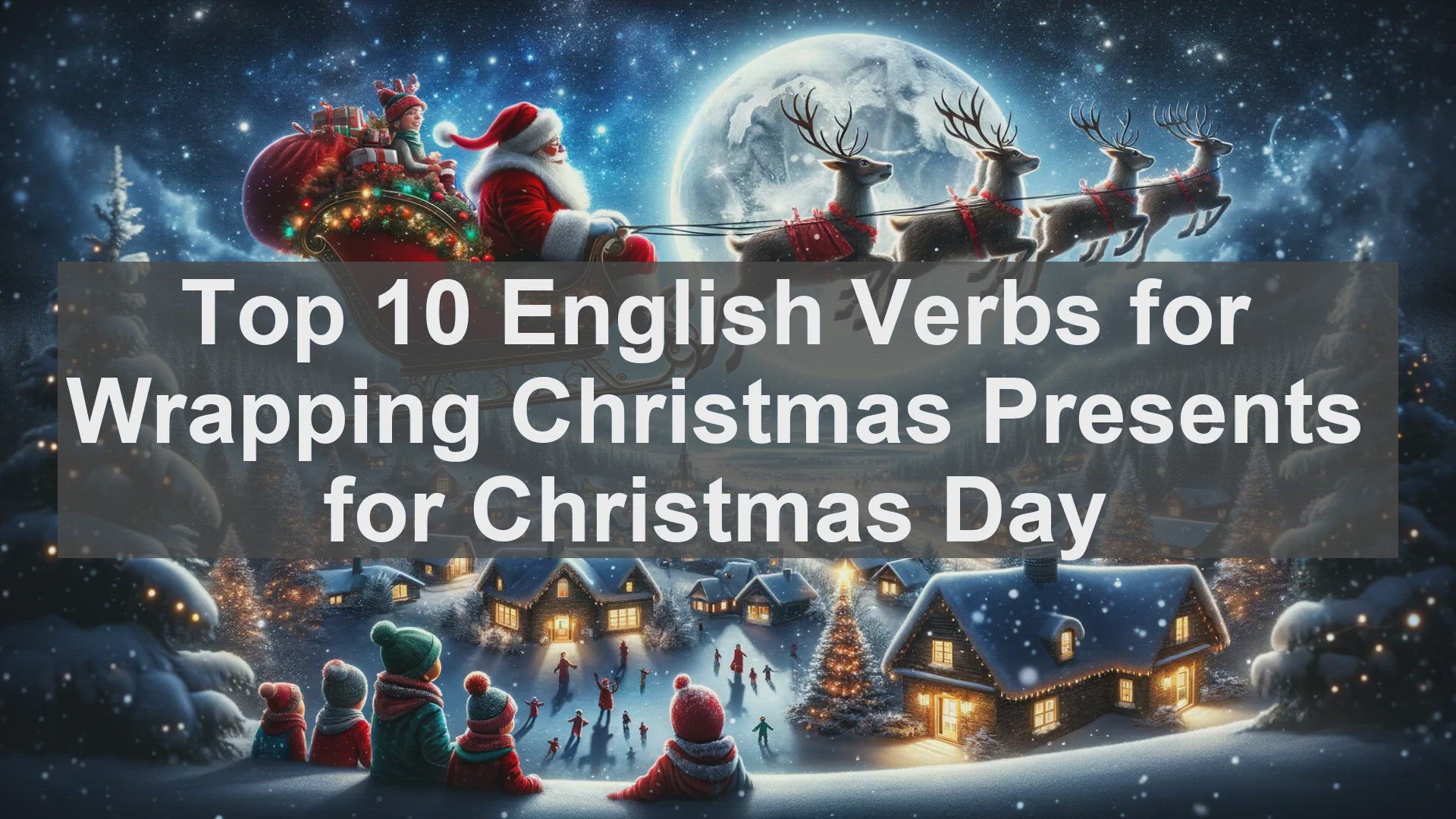 'Video thumbnail for Top 10 English Verbs for Wrapping Christmas Presents for Christmas Day'