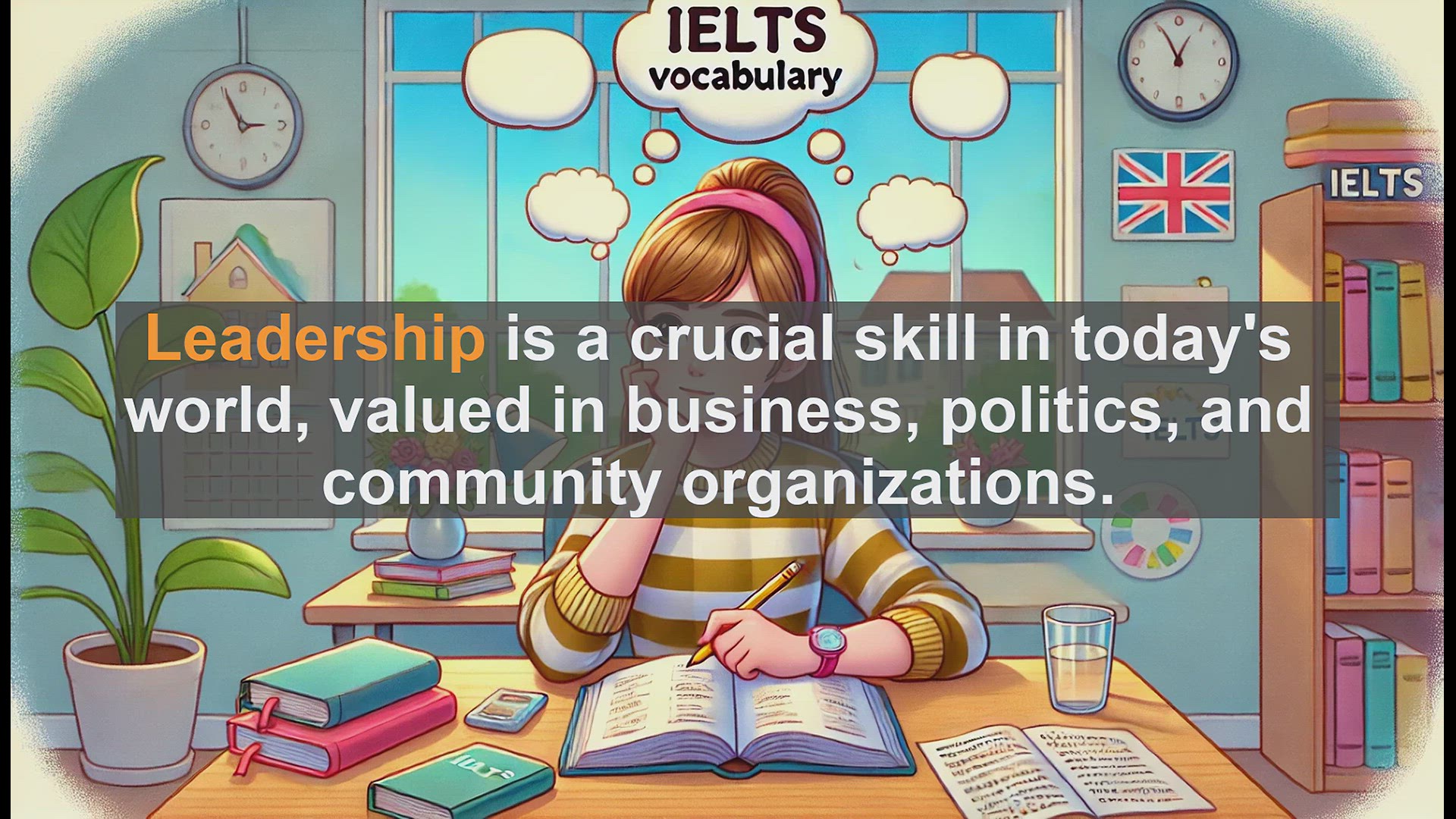 'Video thumbnail for 2500 Must Know IELTS 6.5 Vocabulary - Understanding Leadership: Key Concepts for IELTS Success'