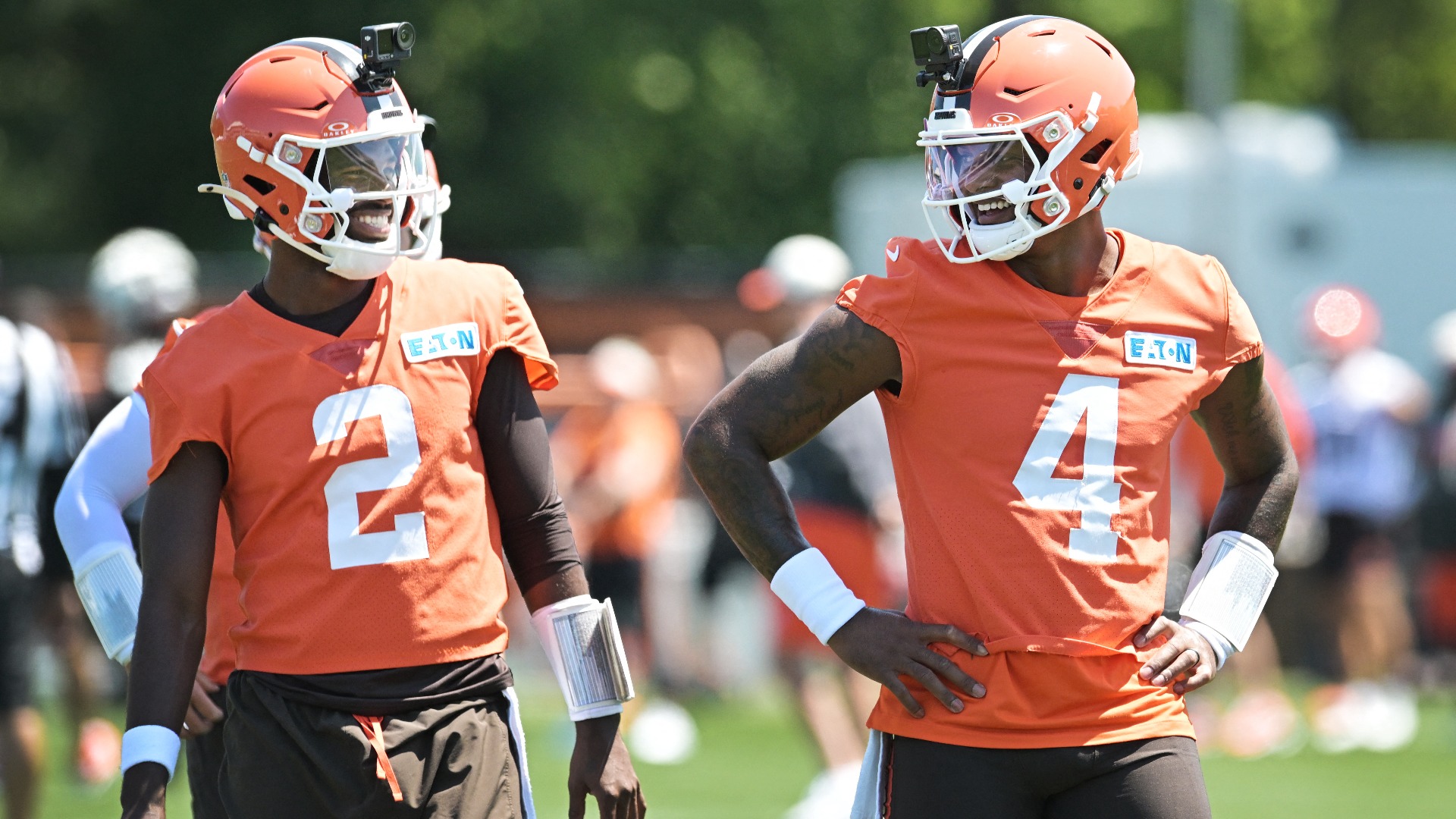 Video thumbnail for Cleveland's QB Battle: Watson vs. Sanders Showdown