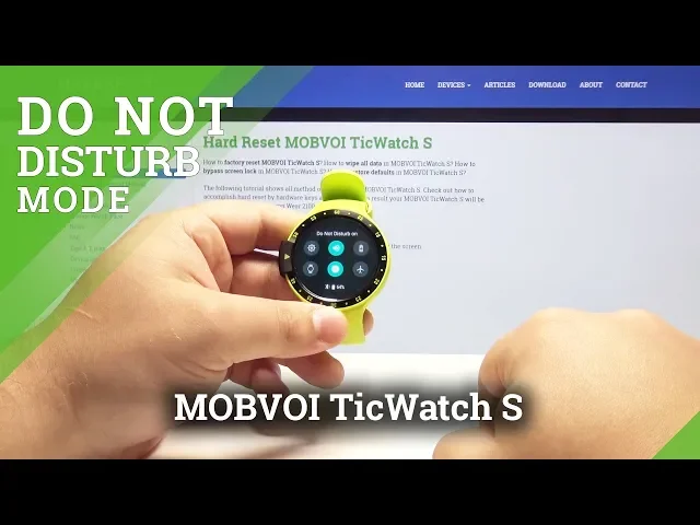 Video thumbnail for How to Activate Do Not Disturb Mode in MOBVOI TicWatch S - Silent Mode