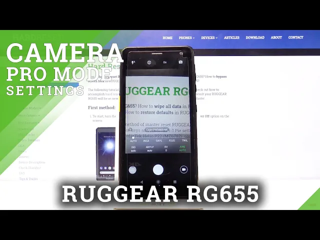 Video thumbnail for How to Enable Camera Pro Mode in RugGear RG655 – Professional Camera Settings