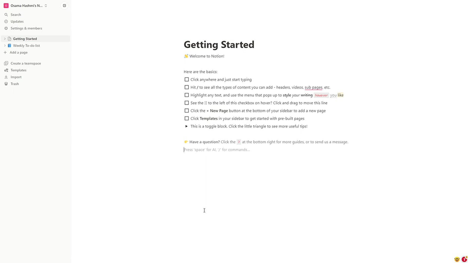 'Video thumbnail for How To Build A Task Manager In Notion'