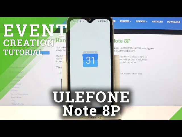 Video thumbnail for How to Create Reminder on ULEFONE Note 8P – Calendar Application