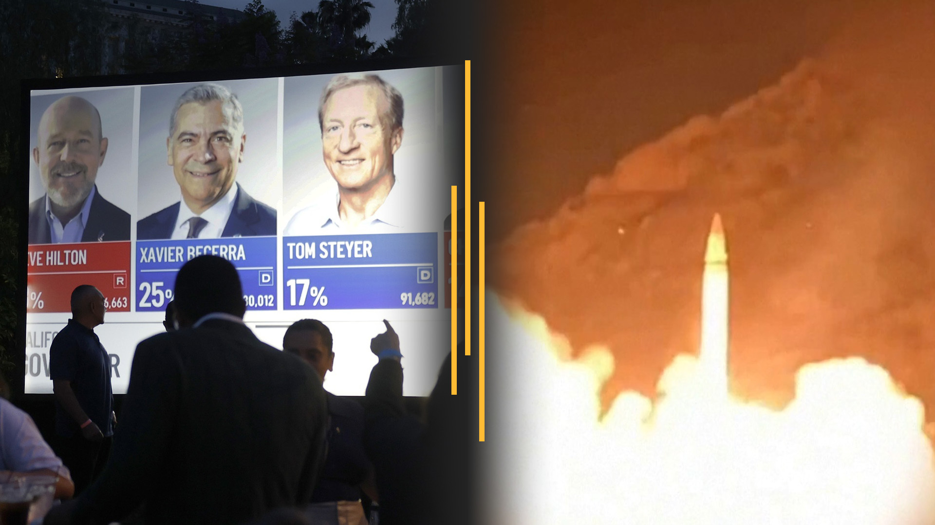 Video thumbnail for California voters extend two key races; US and Iran exchange heavy strikes