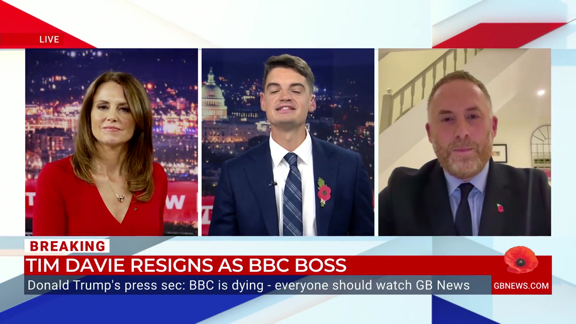 'Video thumbnail for Watch moment Bev and Ben are left SPEECHLESS after GB News guest claims BBC 'bends over backwards to be accurate''
