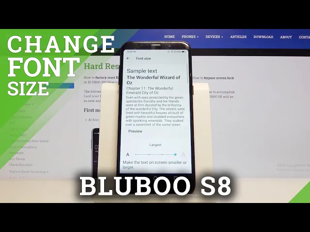 Video thumbnail for How to Set Up Font Size on Bluboo S8 – Choose Android Text Size