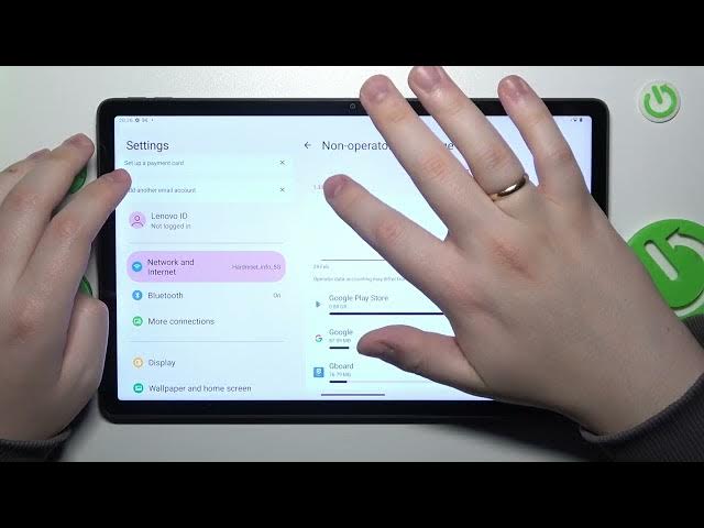 Video thumbnail for How to Find Mobile Data Usage Statistics in Lenovo Tab P11 Gen 2 - Check Data Usage