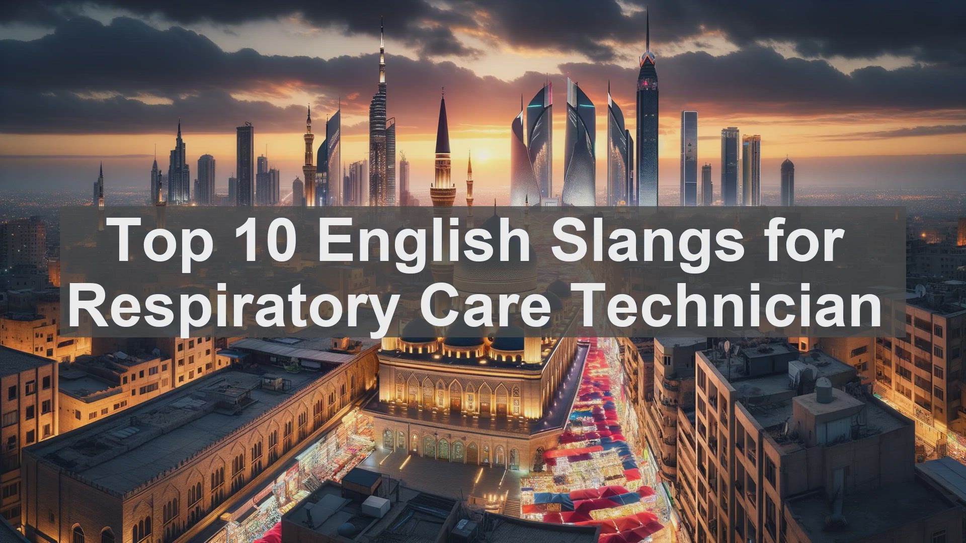 'Video thumbnail for Top 10 English Slangs for Respiratory Care Technician'