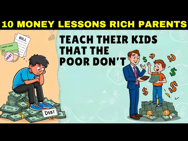 Video thumbnail for 10 Money Lessons Rich Parents Teach Their Kids That The Poor Don't | Financial Mentorship