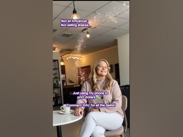 Video thumbnail for Not an influencer. Not selling shakes. Just a normal mom making dollars from her phone #sidehustles