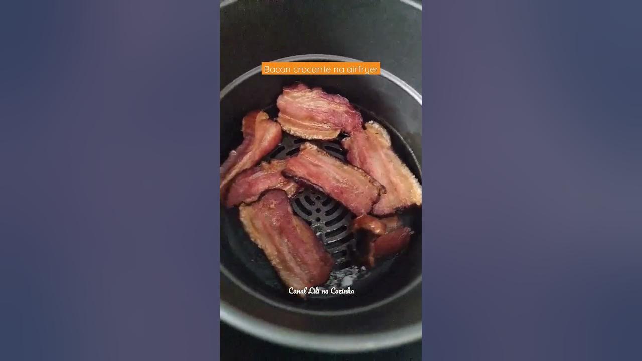 Video thumbnail for fritar #bacon sem sujar a cozinha inteira e ainda deixar bem sequinho e crocante, gosta? 🥓 #airfryer