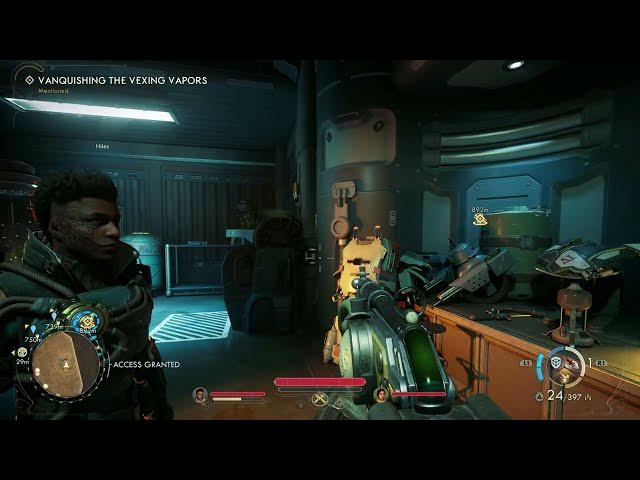 Video thumbnail for The Outer Worlds 2 - Above and Beyond Repair: Sabotage The Facility: Gas Deflection Apparatus Shield