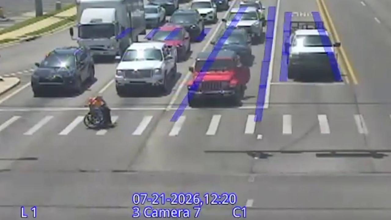 Video thumbnail for US: Spider Man Jumps Out Of Car To Rescue Wheelchair User At Crosswalk.