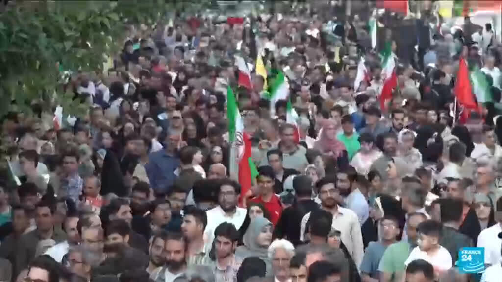 Video thumbnail for Iran's Khamenei warns against divisions after 'enemy's defeat on battlefield'