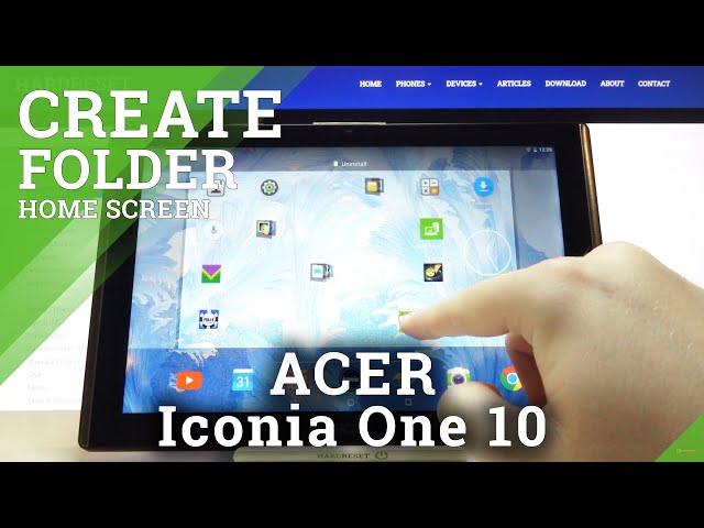 Video thumbnail for How to Create Folder on Home Screen in ACER Iconia One 10 – Add Folder to Home Screen