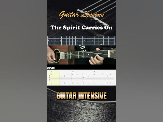 Video thumbnail for The Spirit Carries On - Dream Theater | EASY Guitar Tutorial TAB - Guitar Lessons #guitarhowto