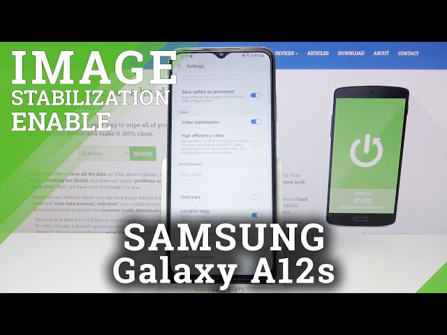 Video thumbnail for How to Activate Image Stabilization on SAMSUNG Galaxy A12s – Turn On Image Stabilization