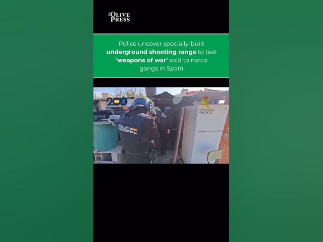 'Video thumbnail for Illegal Underground Shooting-Range Found in Granada, Spain by National Police! 👮‍♂️ #granada'