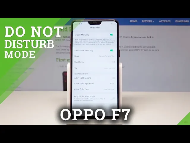 Video thumbnail for How to Mute Sound on OPPO F7 - Quiet Time Enable