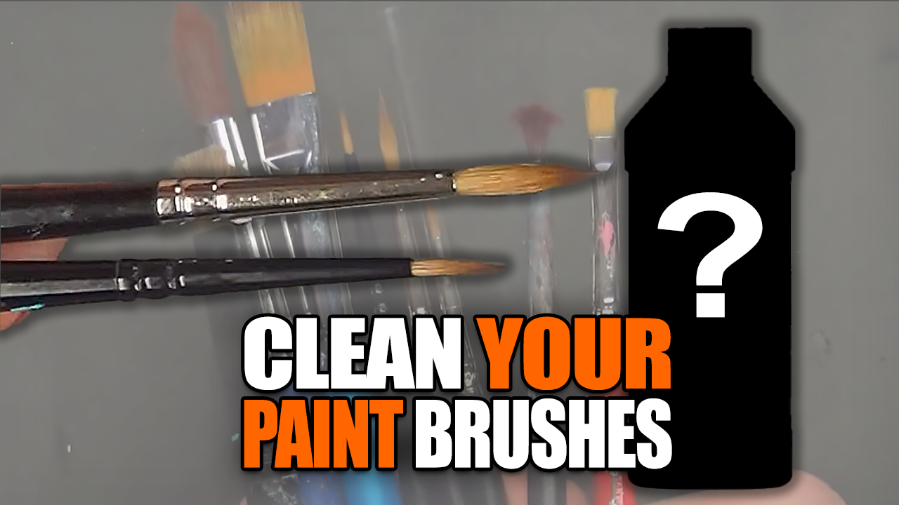 'Video thumbnail for How To Clean Old, Dirty & "Ruined" Paint Brushes for Miniatures'