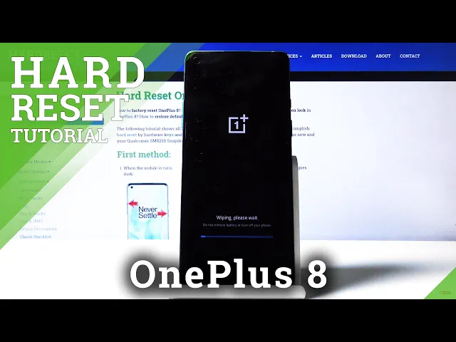 Video thumbnail for Hard Reset OnePlus 8 – Wipe Data by Recovery Mode / Bypass Screen Lock