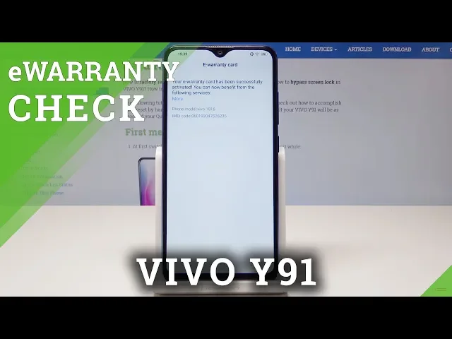 Video thumbnail for How to Find eWarranty Status in VIVO Y91 - eWarranty Check