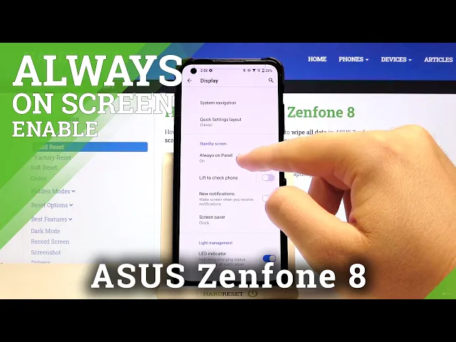 Video thumbnail for How to Customize Always On Display on ASUS Zenfone 8 – Set Up Always On Display