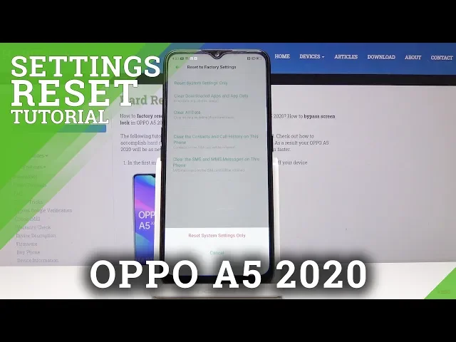 Video thumbnail for Reset Settings in OPPO A5 2020 - Delete Customized Settings