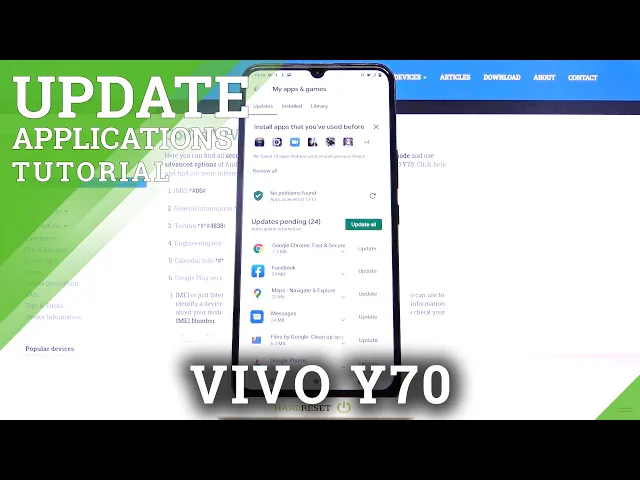 Video thumbnail for How to Update Apps in VIVO Y70 – The Latest App Updates